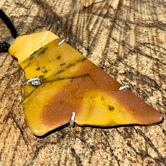 Yellow Mookaite Pendant 2 1/4” - Picture 7 of 10